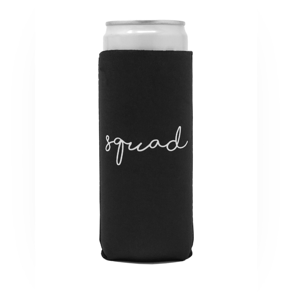 SQUAD NIB BLACK SLIM CAN COOLER